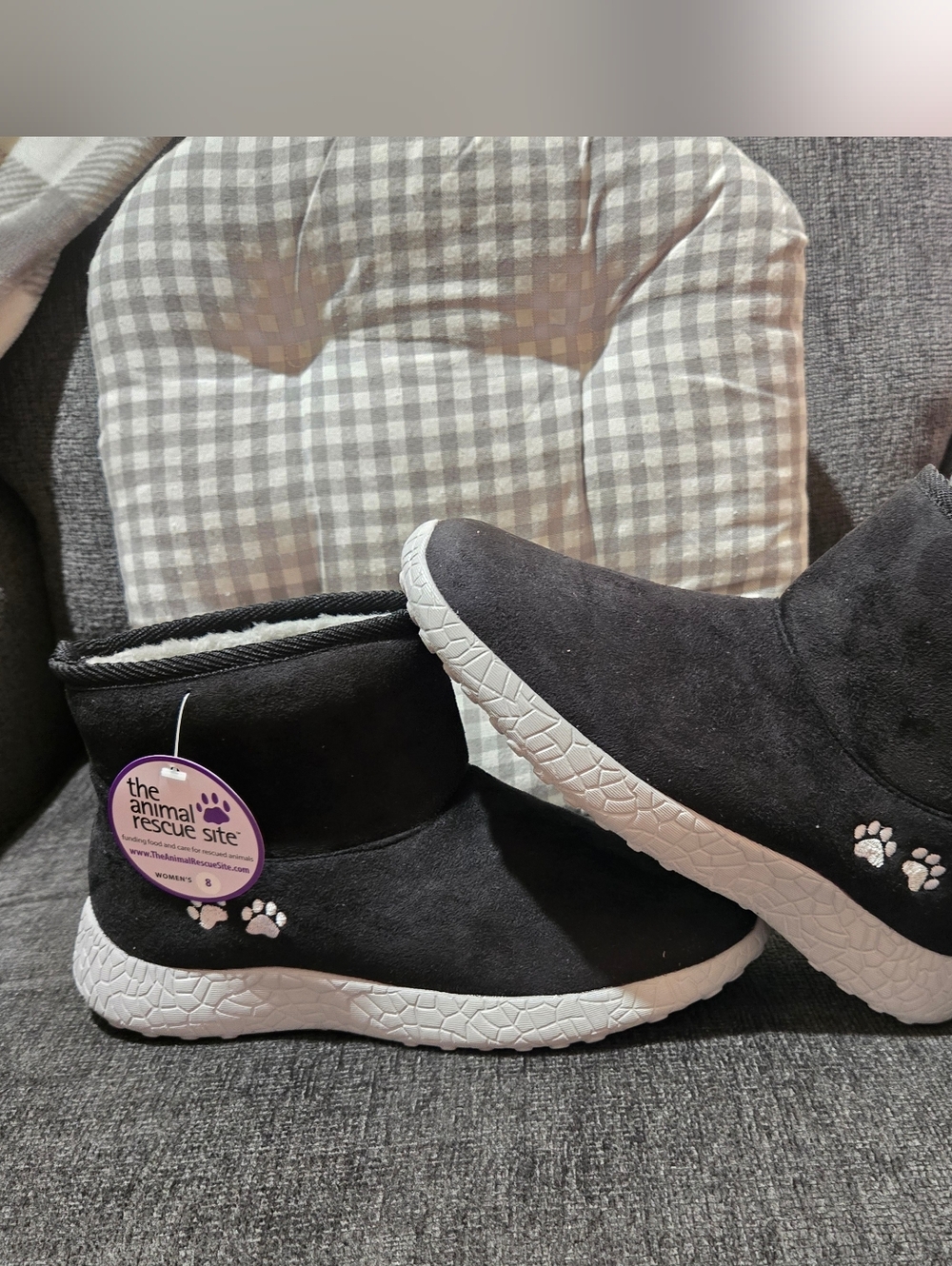 Ladies Ankle Fuzzy Booties